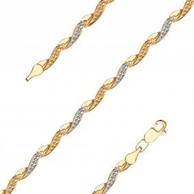 Золотой браслет плетение Фантазийное МАГНАТ МА 023029 МА 023029 фото